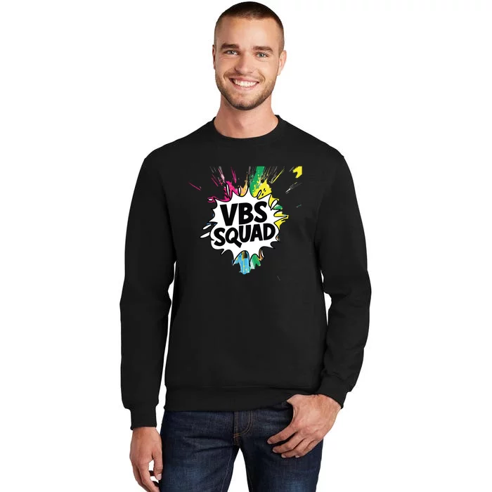 Allcolorvbs Squad Vacation Bible School Summer Camp Tall Sweatshirt