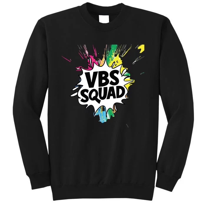 Allcolorvbs Squad Vacation Bible School Summer Camp Tall Sweatshirt