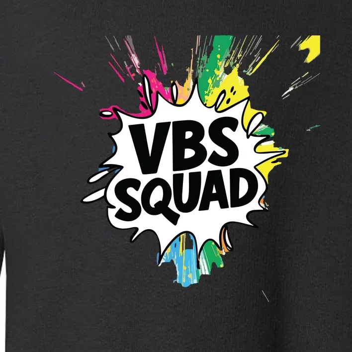 Allcolorvbs Squad Vacation Bible School Summer Camp Toddler Sweatshirt