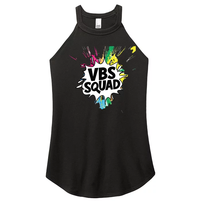 Allcolorvbs Squad Vacation Bible School Summer Camp Women’s Perfect Tri Rocker Tank