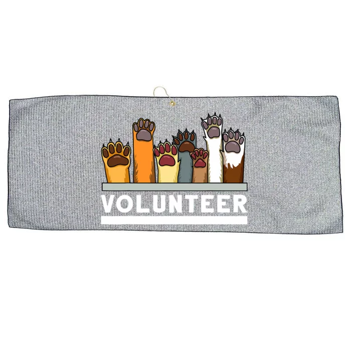 Animal Shelter Volunteer For Dog Rescue Supporter Large Microfiber Waffle Golf Towel