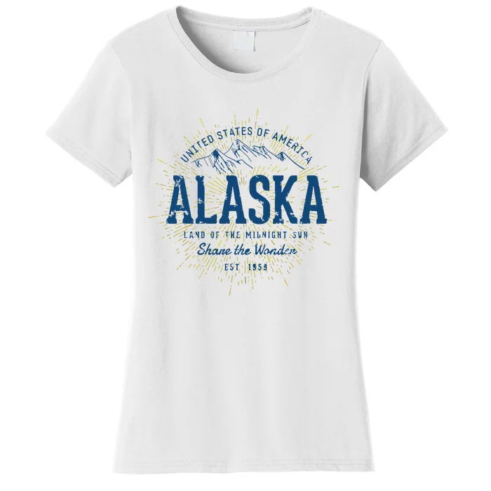 Alaska State Vintage Retro Alaska Women's T-Shirt