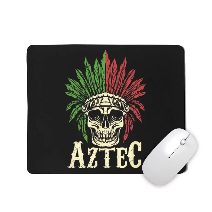 Aztec Skull Warrior Mexican Skeleton Ancient Civilization Mousepad