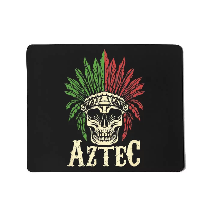 Aztec Skull Warrior Mexican Skeleton Ancient Civilization Mousepad