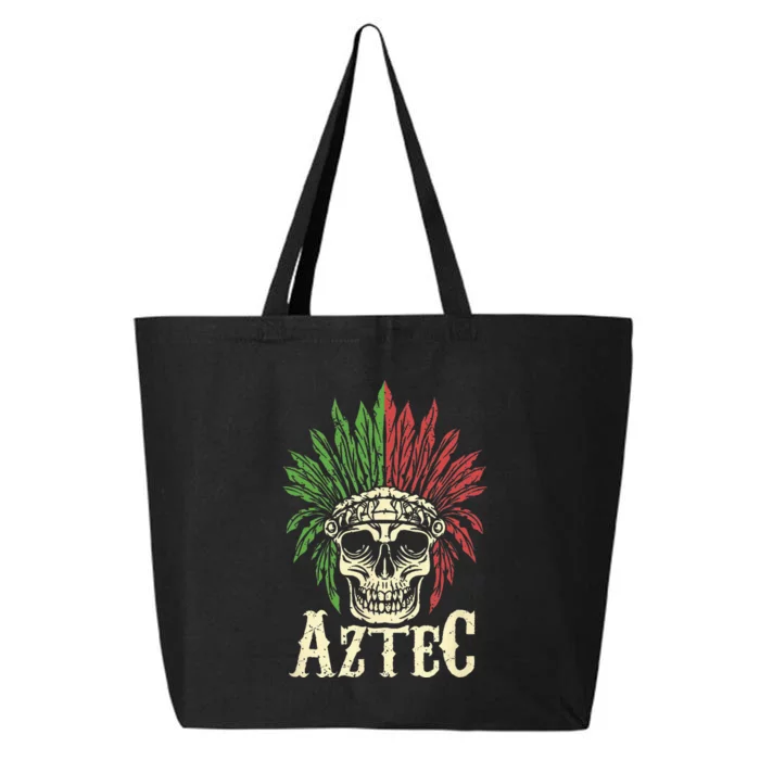 Aztec Skull Warrior Mexican Skeleton Ancient Civilization 25L Jumbo Tote