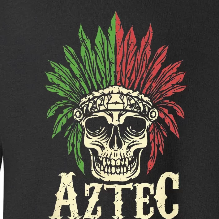 Aztec Skull Warrior Mexican Skeleton Ancient Civilization Toddler Sweatshirt