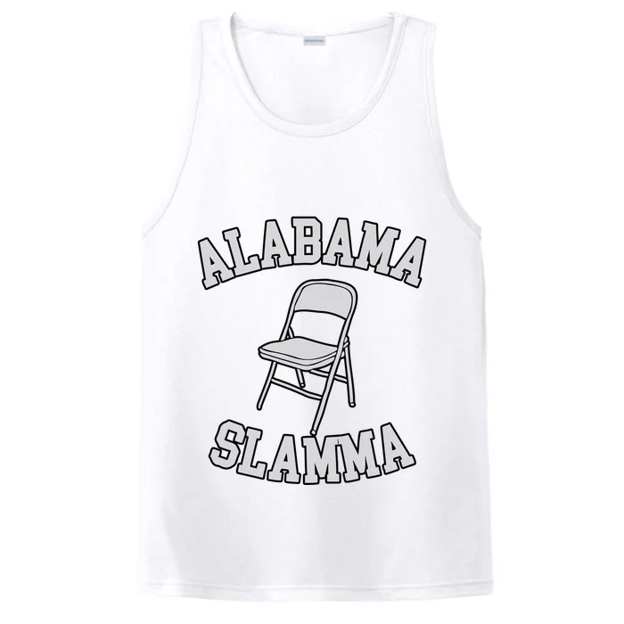 Alabama Slamma White Folding Chair Alabama Brawl River Boat Braw Performance Tank