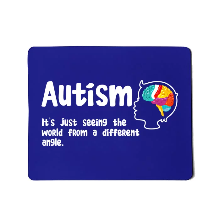 Autism Seeing World From Different Angle Autistic Awareness Gift Mousepad