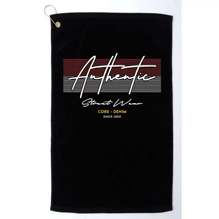 Authentic Street Wear Platinum Collection Golf Towel