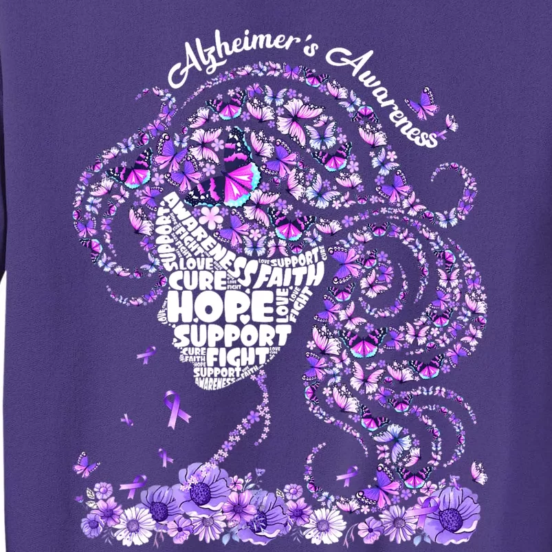 Alzheimers Shirts Wear Purple AlzheimerS Awareness 2024 Sweatshirt