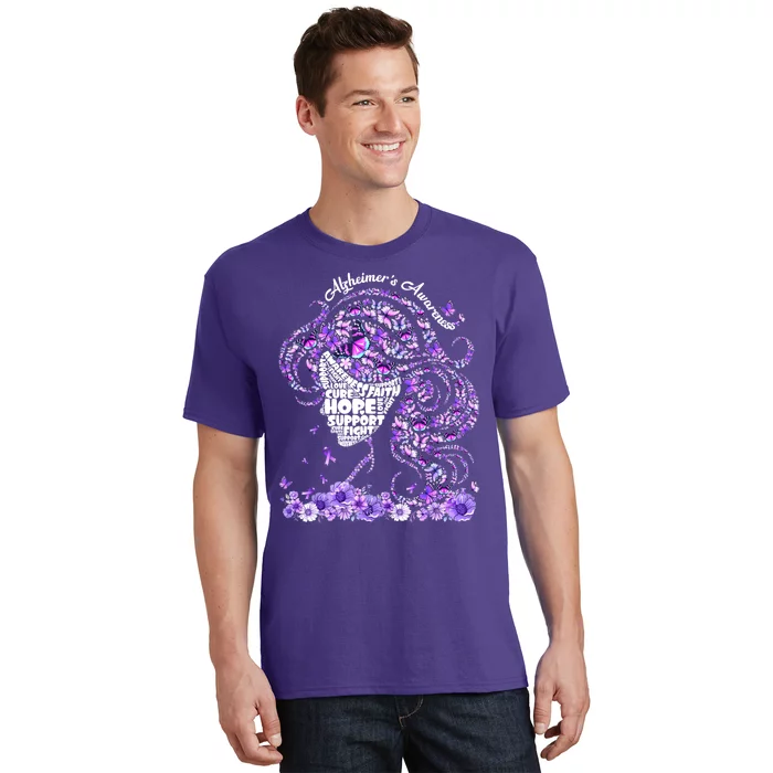 Alzheimers Shirts Wear Purple AlzheimerS Awareness 2024 T-Shirt