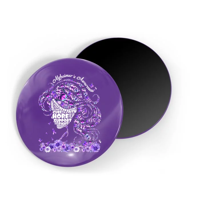 Alzheimers Shirts Wear Purple AlzheimerS Awareness 2024 Magnet