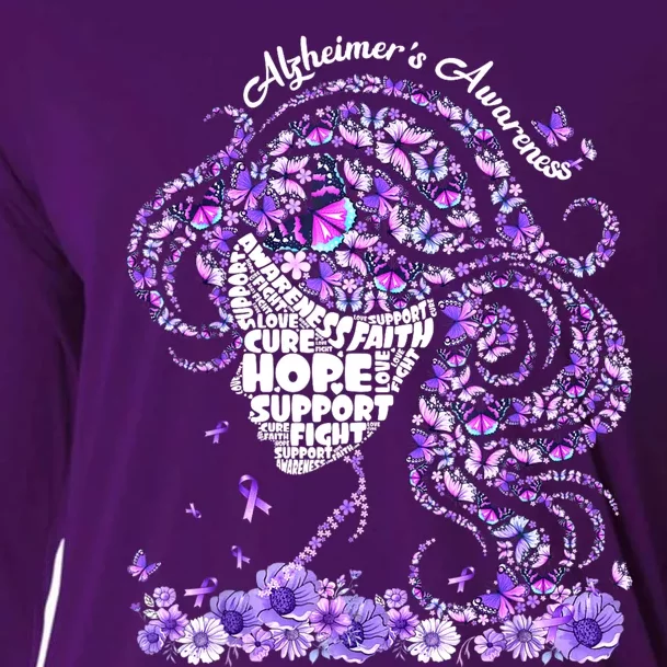 Alzheimers Shirts Wear Purple AlzheimerS Awareness 2024 Cooling Performance Long Sleeve Crew