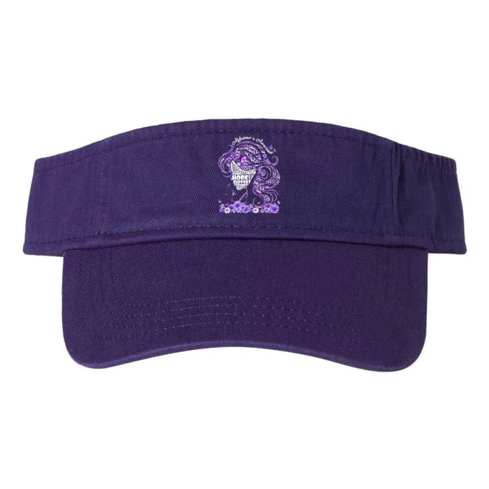 Alzheimers Shirts Wear Purple AlzheimerS Awareness 2024 Valucap Bio-Washed Visor