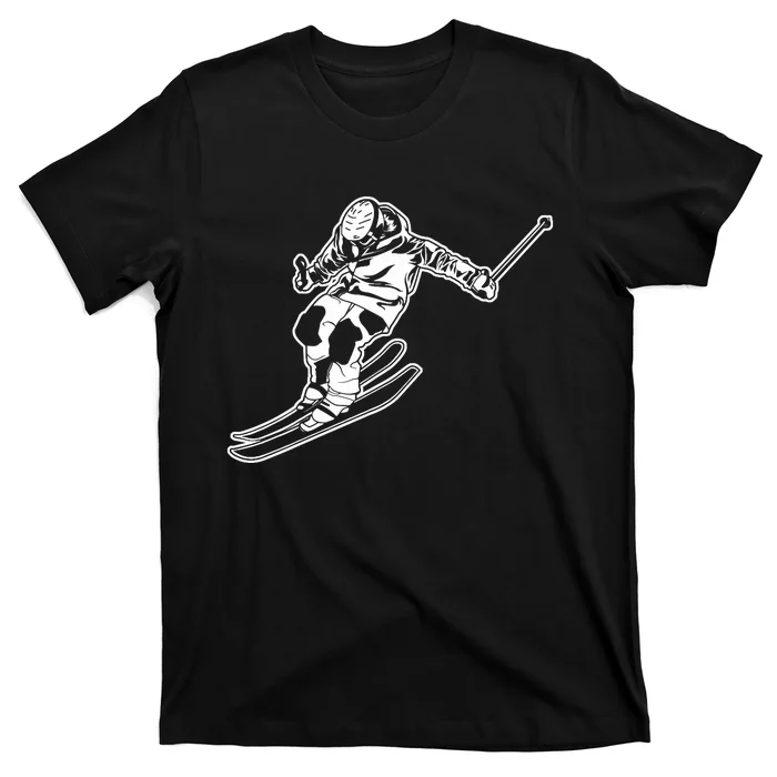 Alpine Skiing Winter Sports Downhill Skier T-Shirt