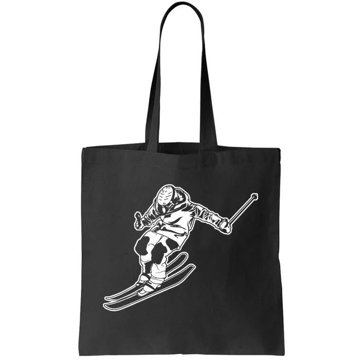 Alpine Skiing Winter Sports Downhill Skier Tote Bag