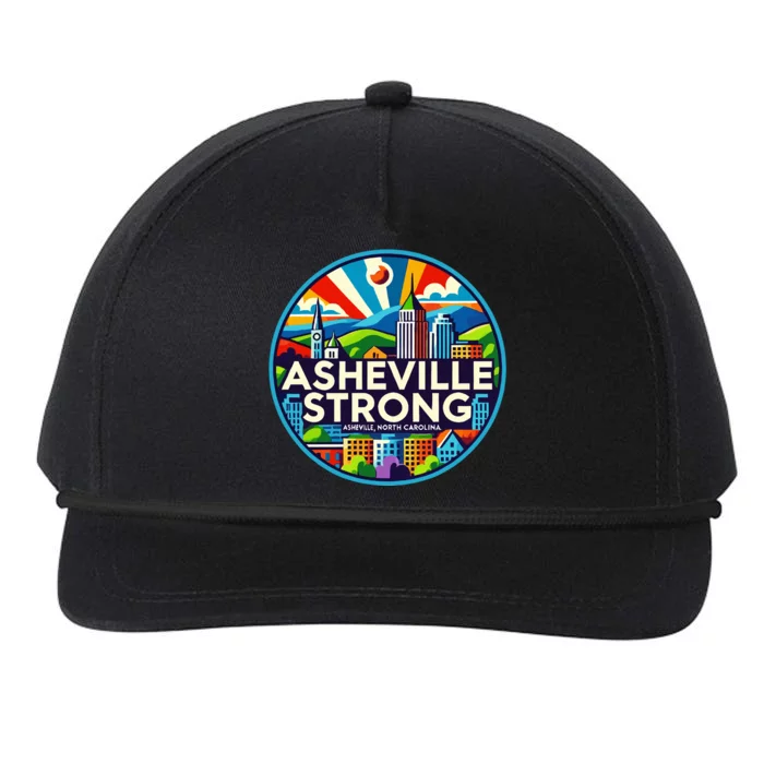 Asheville Strong Western Nc Helene Recovery Snapback Five-Panel Rope Hat