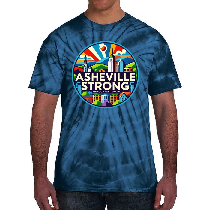 Asheville Strong Western Nc Helene Recovery Tie-Dye T-Shirt