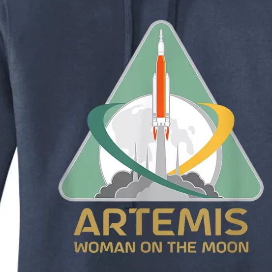 Artemis Space Woman On The Moon Women's Pullover Hoodie