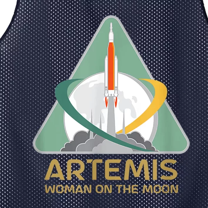 Artemis Space Woman On The Moon Mesh Reversible Basketball Jersey Tank