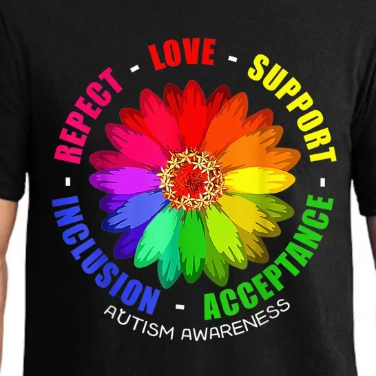 Autism Shirt Wo  Respect Love Support Autism Awareness Pajama Set