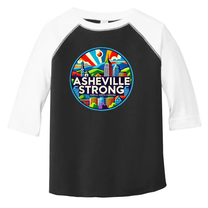 Asheville Strong Western Nc Helene Recovery Gift Toddler Fine Jersey T-Shirt