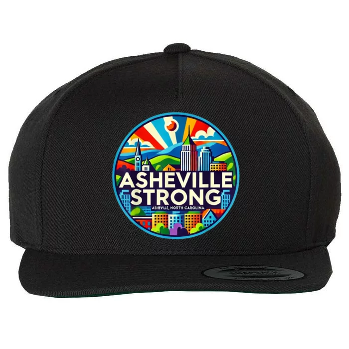 Asheville Strong Western Nc Helene Recovery Gift Wool Snapback Cap