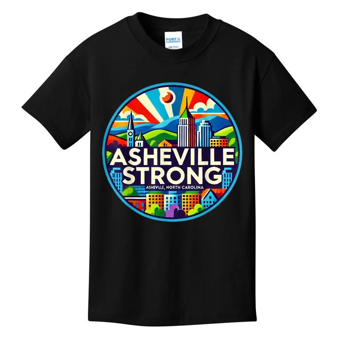 Asheville Strong Western Nc Helene Recovery Gift Kids T-Shirt