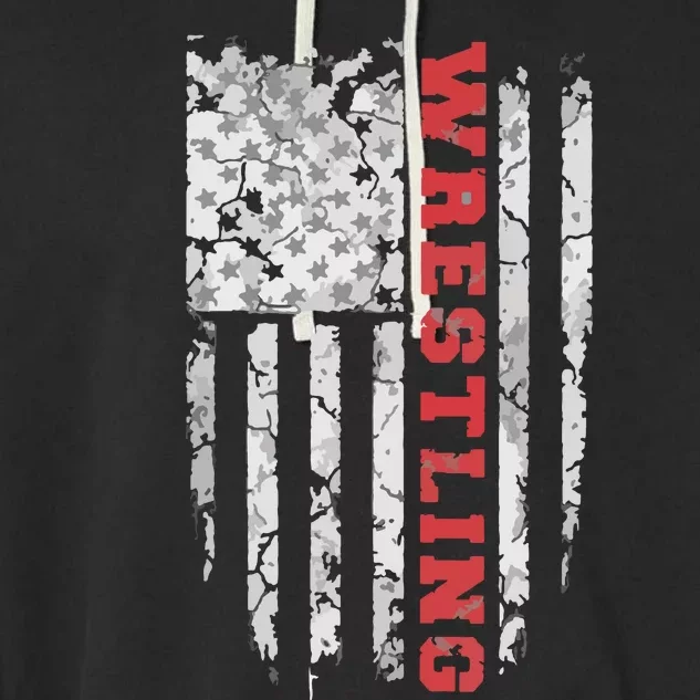 American Sport Wrestling USA Tee Garment-Dyed Fleece Hoodie