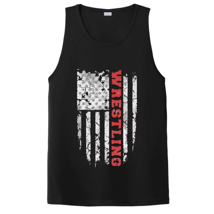 American Sport Wrestling USA Tee Performance Tank