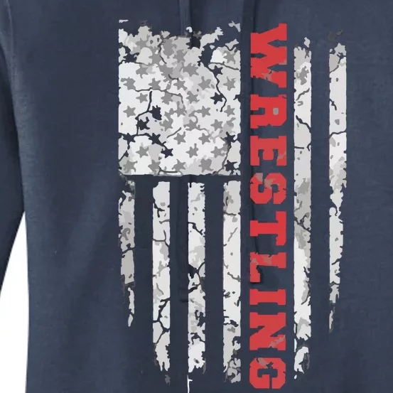 American Sport Wrestling USA Tee Women's Pullover Hoodie