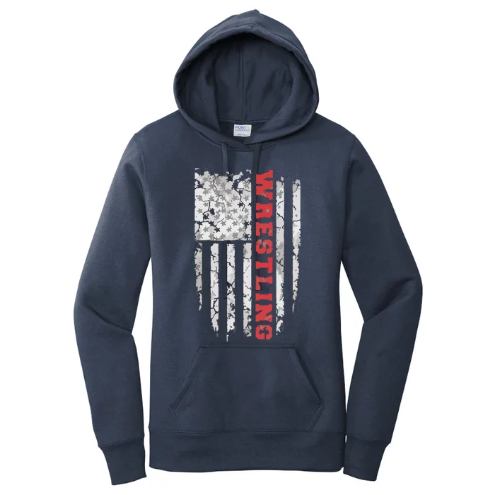 American Sport Wrestling USA Tee Women's Pullover Hoodie