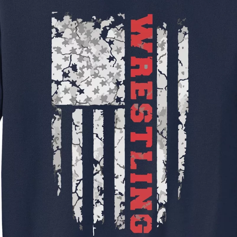 American Sport Wrestling USA Tee Tall Sweatshirt