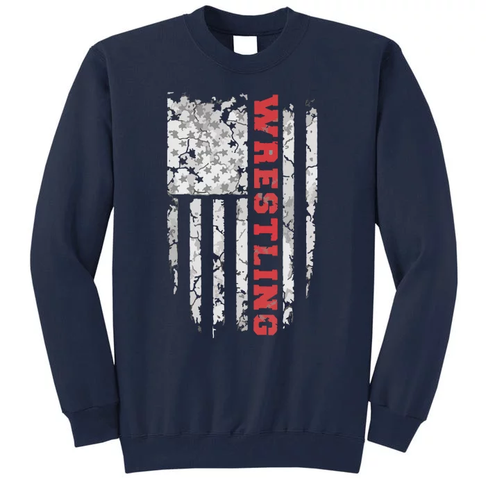 American Sport Wrestling USA Tee Tall Sweatshirt