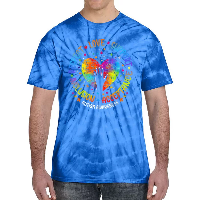 Autism Shirt Wo  Autistic Support Autism Awareness Tie-Dye T-Shirt