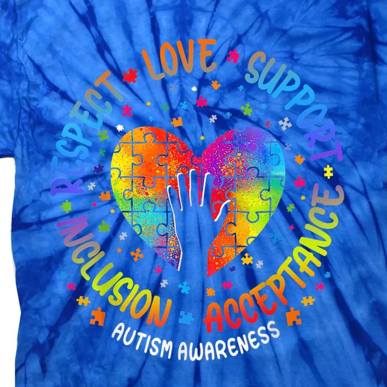 Autism Shirt Wo  Autistic Support Autism Awareness Tie-Dye T-Shirt