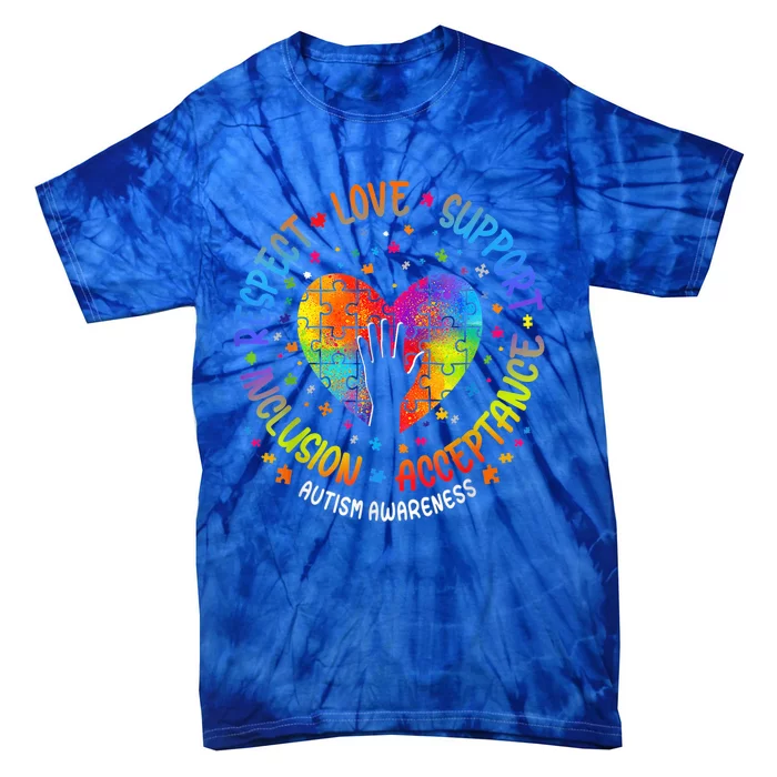 Autism Shirt Wo  Autistic Support Autism Awareness Tie-Dye T-Shirt