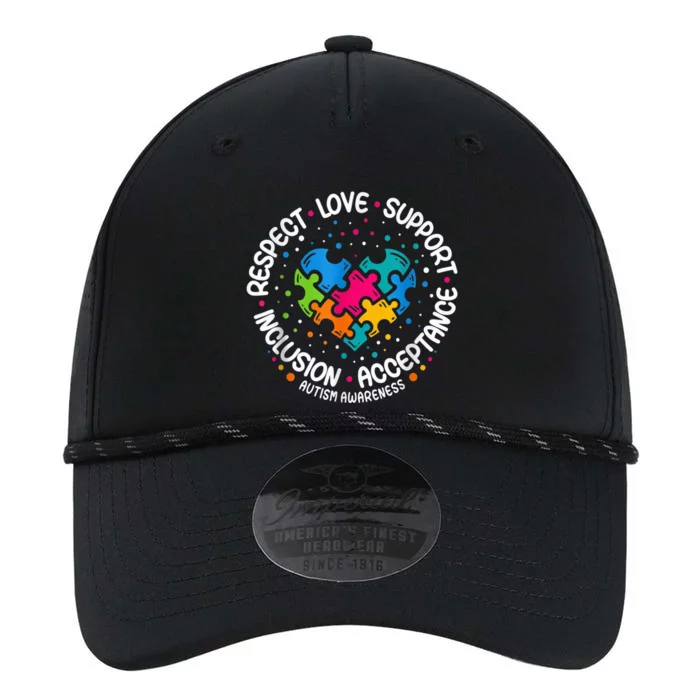 Autism Shirt Wo  Respect Love Support Autism Awareness Performance The Dyno Cap