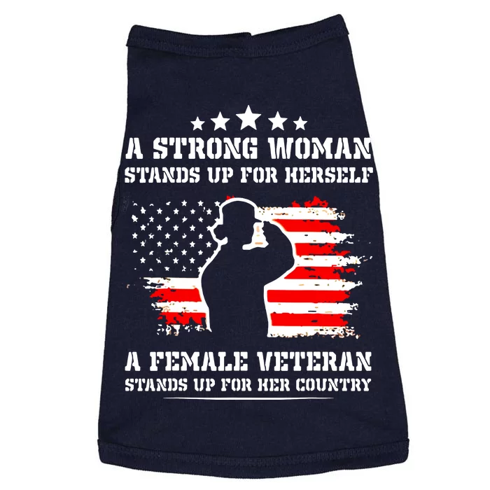 A Strong Woman Stands Up For Herself A Female Veteran Doggie Tank