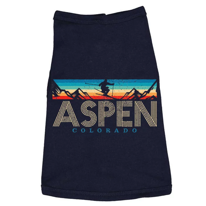 Aspen Skiing Winter Sport Colorado Ski Souvenir Doggie Tank