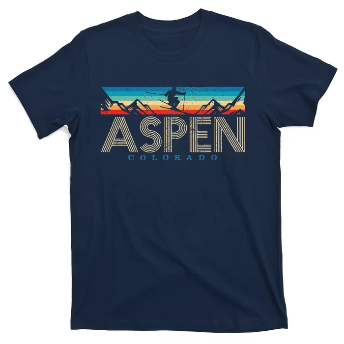 Aspen Skiing Winter Sport Colorado Ski Souvenir T-Shirt