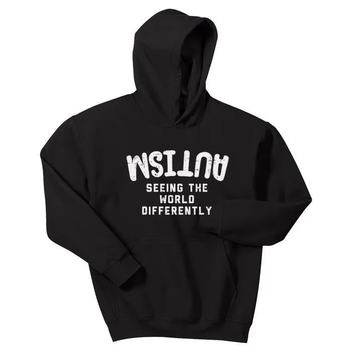 Autism Seeing World Differently Awareness Autistic Kids Hoodie