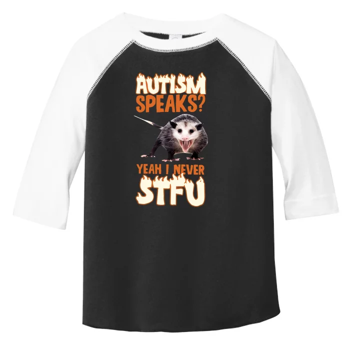 Autism Speaks Yeah I Never Stfu Toddler Fine Jersey T-Shirt