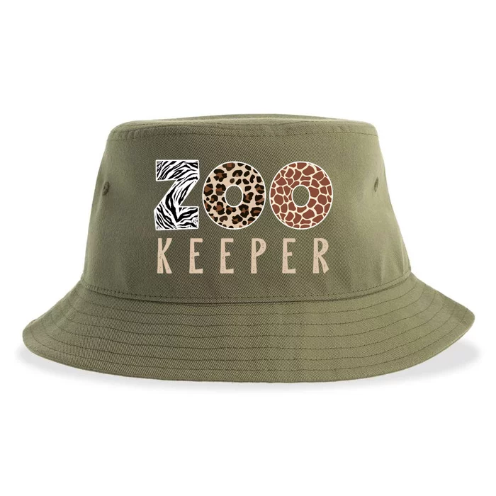 African Savanna Zoo Animal Costume Zookeeper Gift Sustainable Bucket Hat