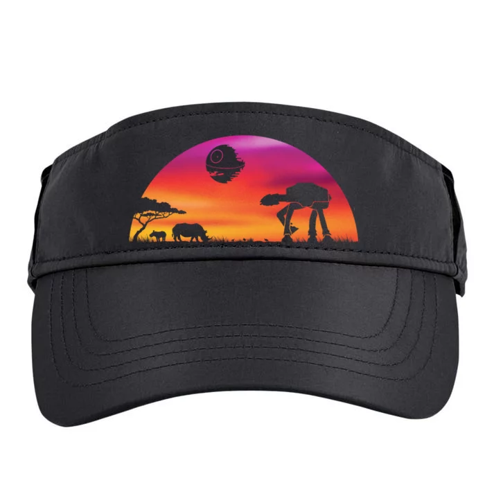 AT-AT Death Star Sunrise Silhouette Adult Drive Performance Visor