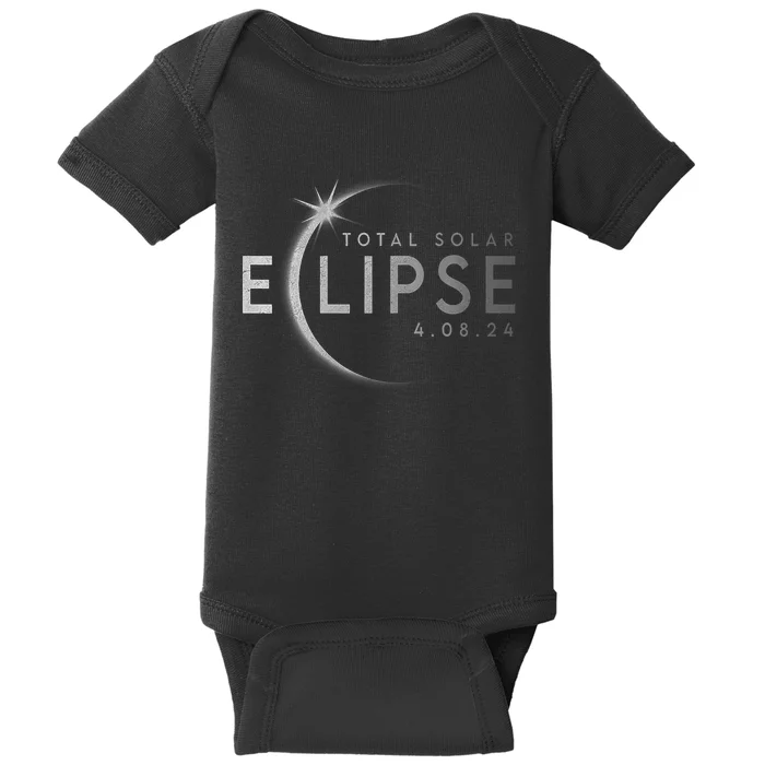 America Totality 04 08 24 Total Solar Eclipse 2024 Baby Bodysuit