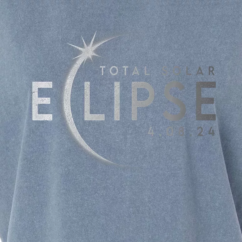 America Totality 04 08 24 Total Solar Eclipse 2024 Garment-Dyed Women's Muscle Tee