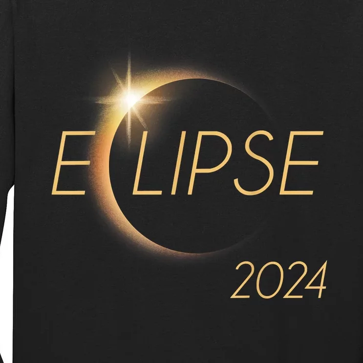 America Totality 04 08 24 Total Solar Eclipse 2024 Tall Long Sleeve T-Shirt