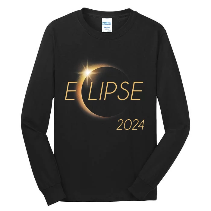 America Totality 04 08 24 Total Solar Eclipse 2024 Tall Long Sleeve T-Shirt