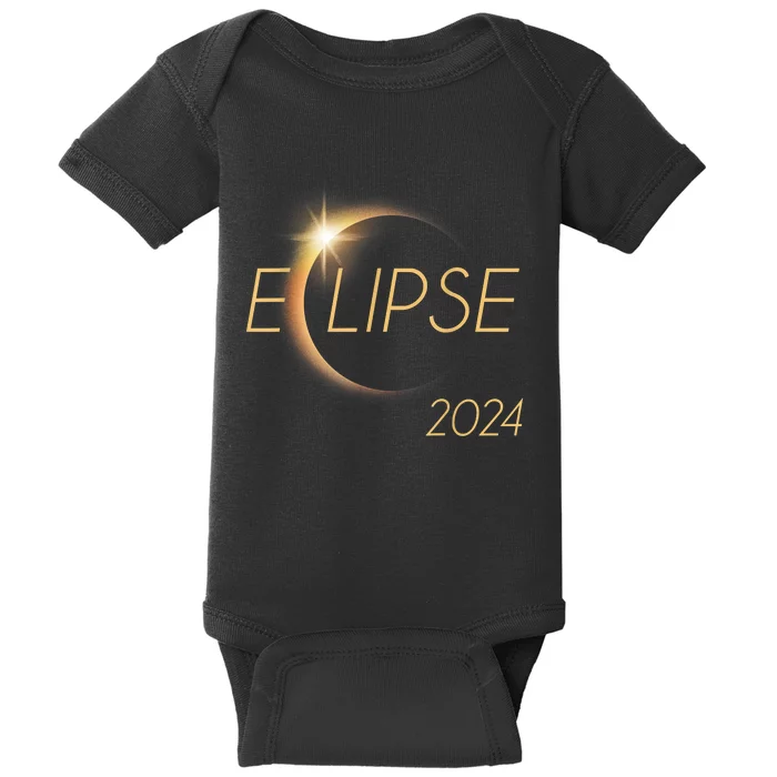 America Totality 04 08 24 Total Solar Eclipse 2024 Baby Bodysuit